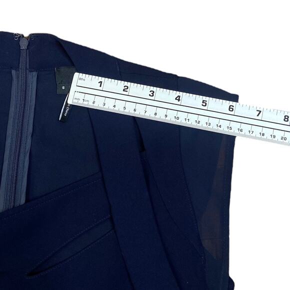 The Kooples Navy Blue Cut Out Cap Sleeve Sheath Mini Dress SZ S - Picture 12 of 12